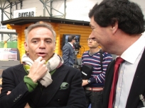El arquitecto Joaquín Torres en el stand de Dismonte